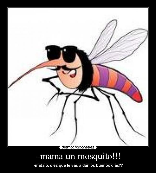 -mama un mosquito!!! -