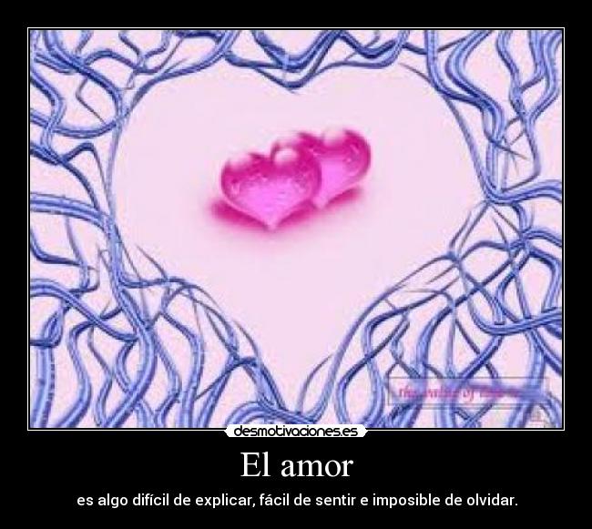 carteles amor amor dificil explicar facil sentir imposible olvidar desmotivaciones