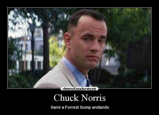 Chuck Norris - Ganó a Forrest Gump andando