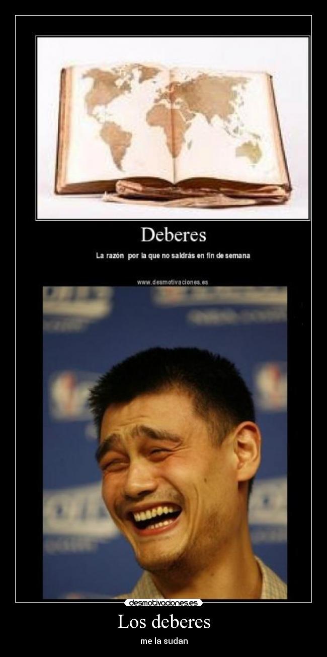 Los deberes - me la sudan