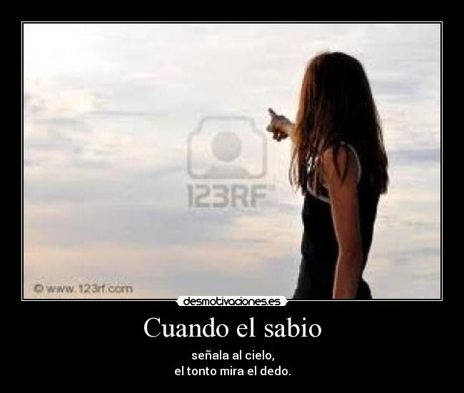 Cuando el sabio - 