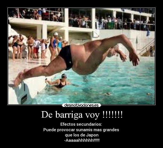 De barriga voy !!!!!!! -