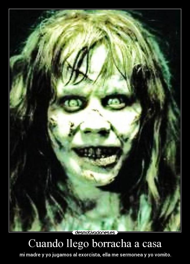 Cuando llego borracha a casa -