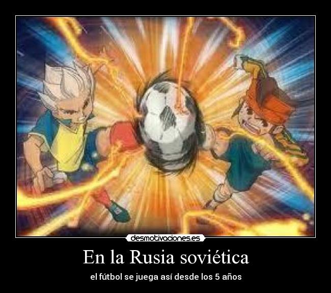 En la Rusia soviética - el fútbol se juega así desde los 5 años