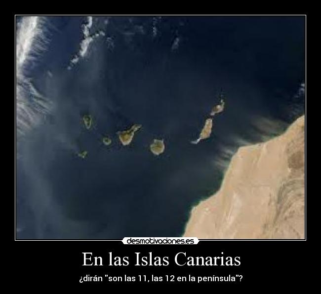 En las Islas Canarias -