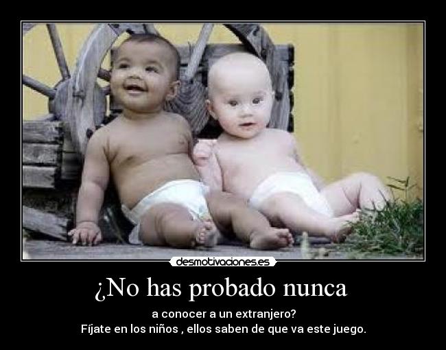 ¿No has probado nunca -