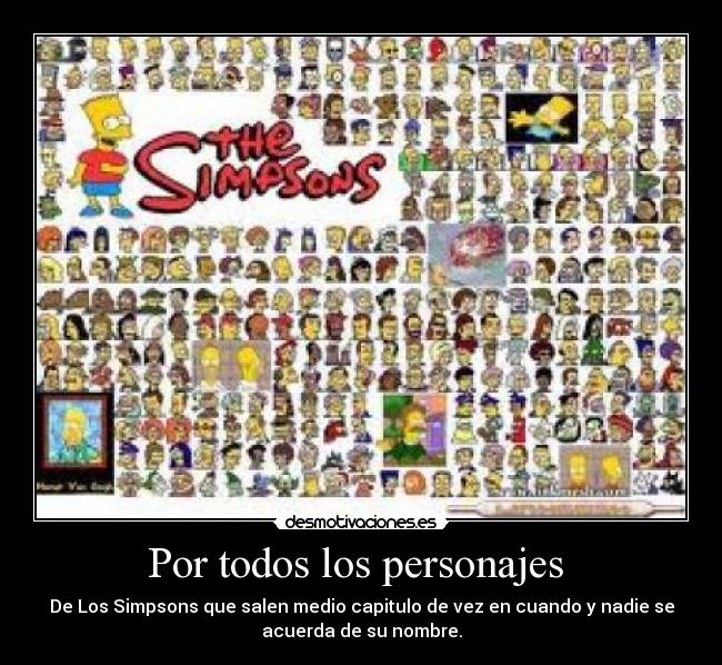 Por todos los personajes -