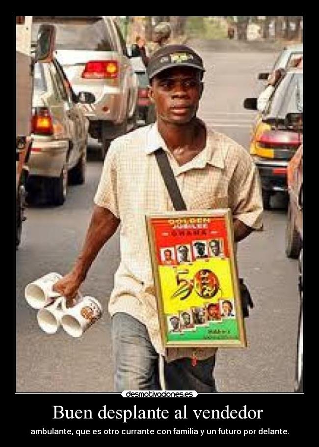 Buen desplante al vendedor -