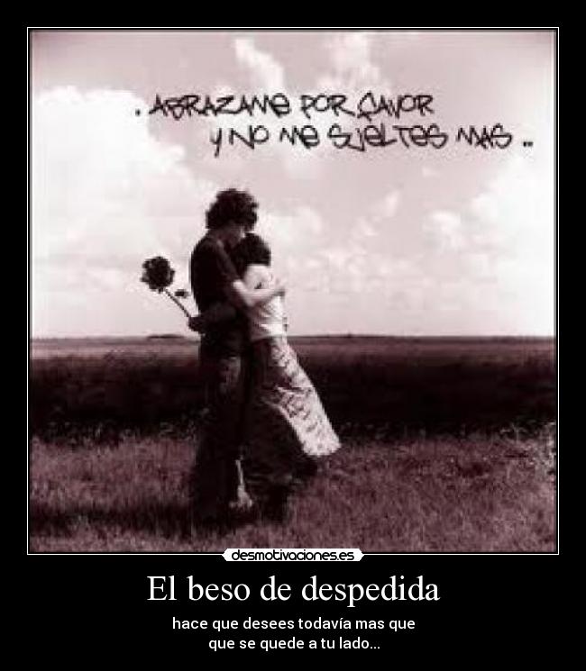El beso de despedida -