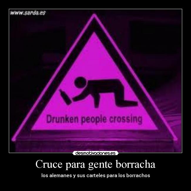 Cruce para gente borracha - 