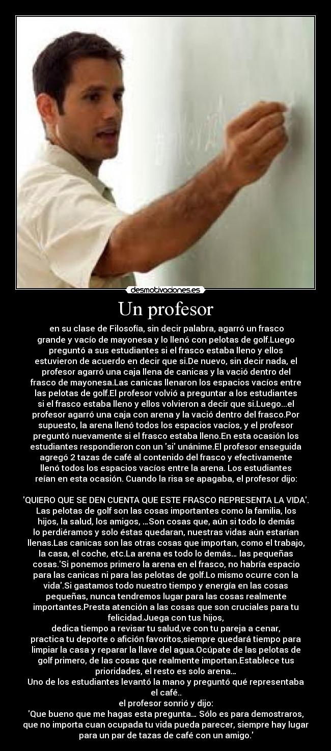 Un profesor -