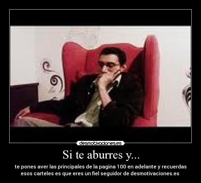 Si te aburres y... -