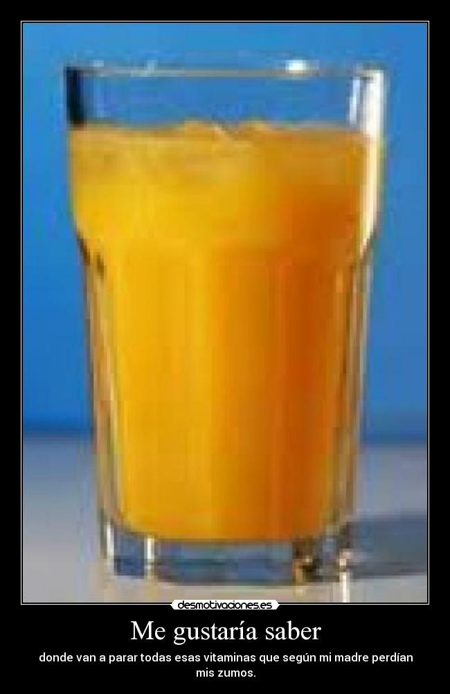 Me gustaría saber - 