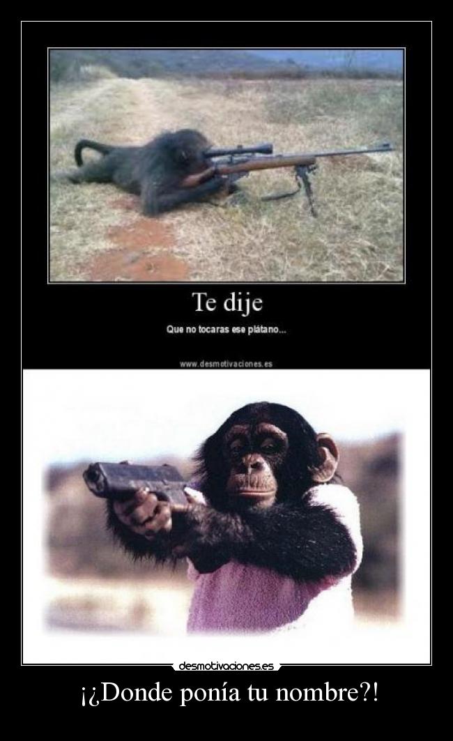 ¡¿Donde ponía tu nombre?! -