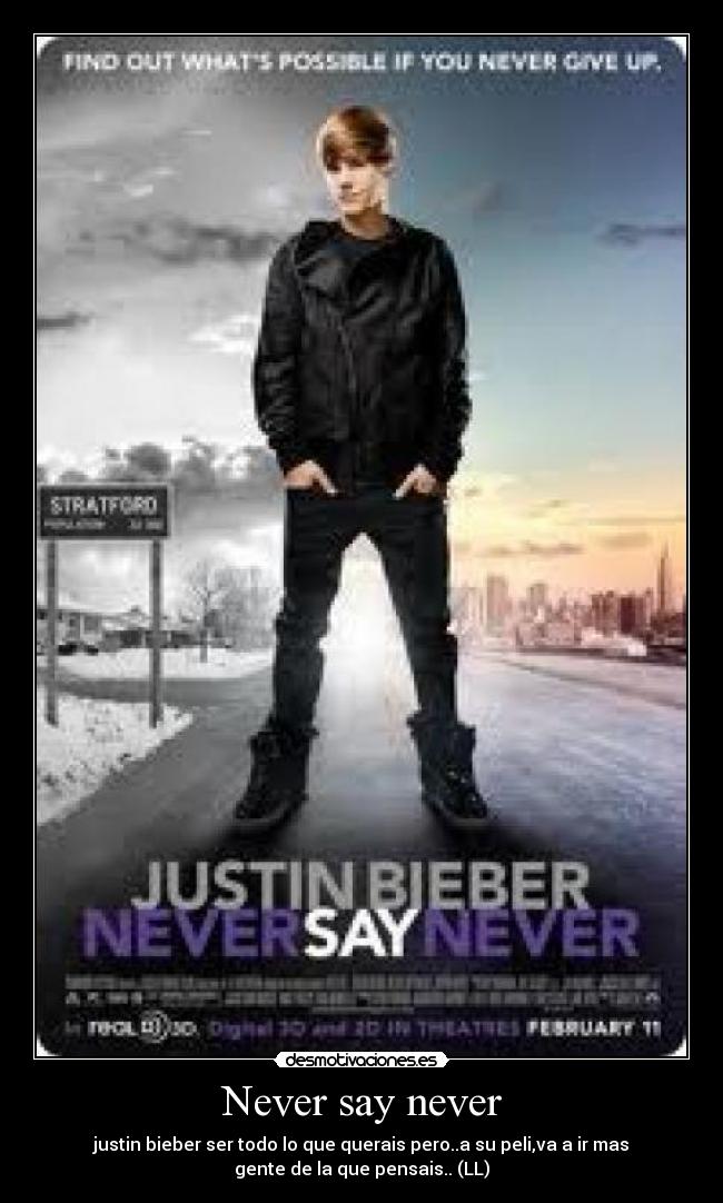 Never say never - 
