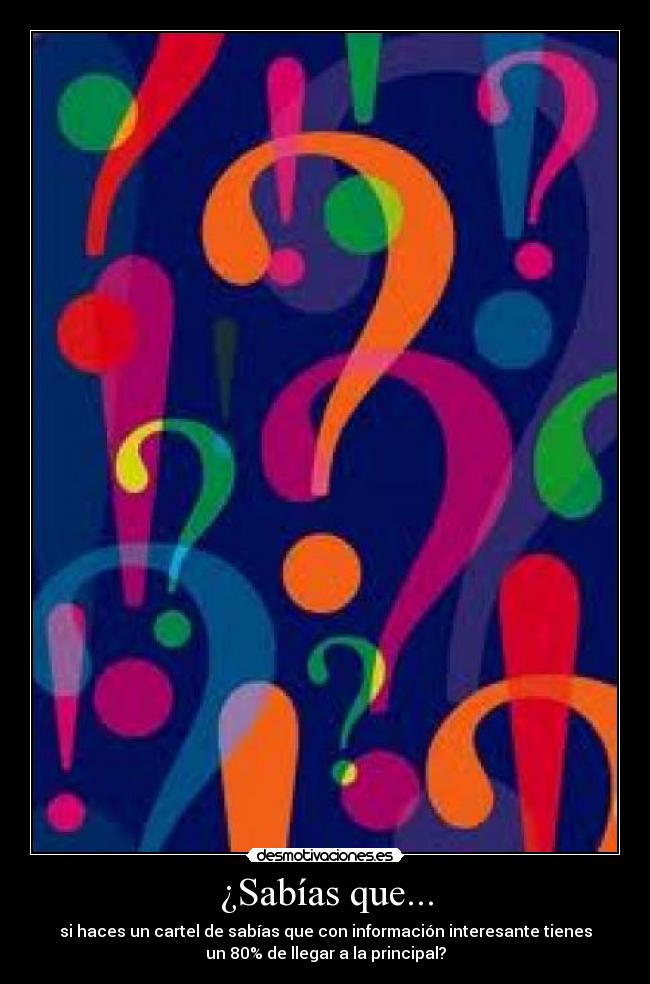 ¿Sabías que... - 