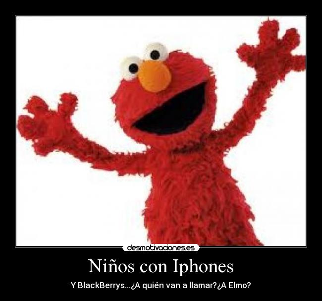 Niños con Iphones -