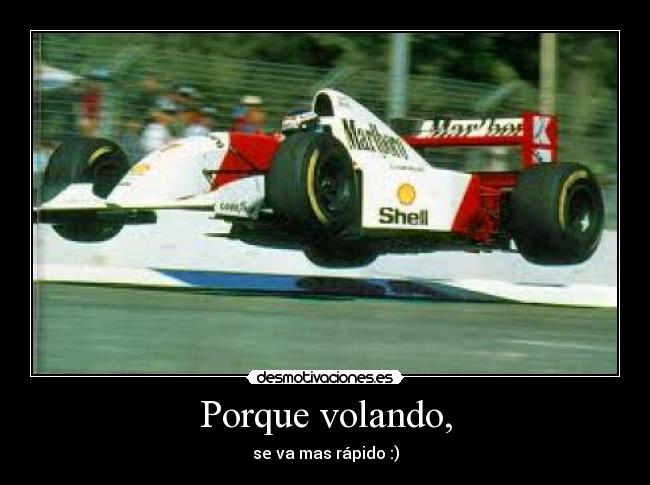 Porque volando, - se va mas rápido :)