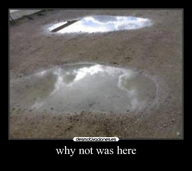 carteles why not was here desmotivaciones