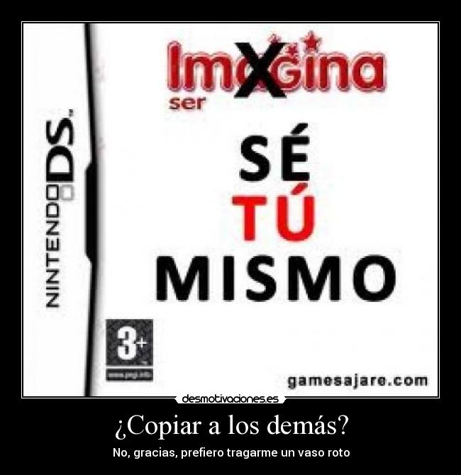 ¿Copiar a los demás? -