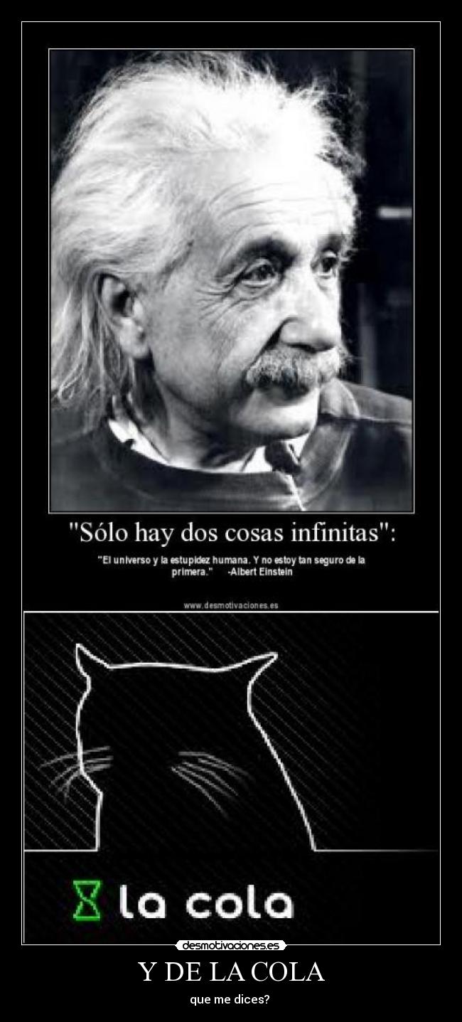 Y DE LA COLA - que me dices?