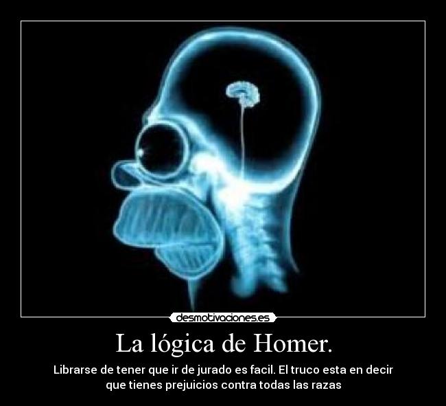 La lógica de Homer. -