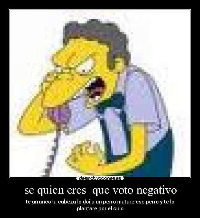 se quien eres  que voto negativo - 
