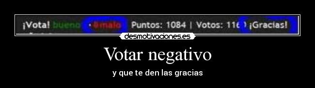 Votar negativo -