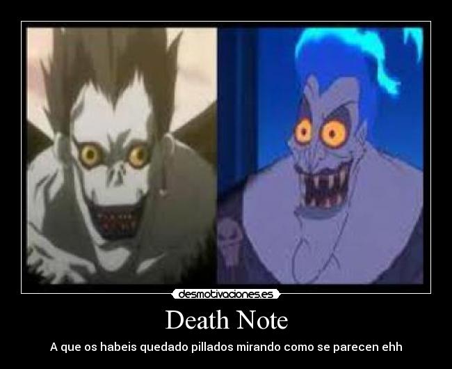 Death Note - A que os habeis quedado pillados mirando como se parecen ehh