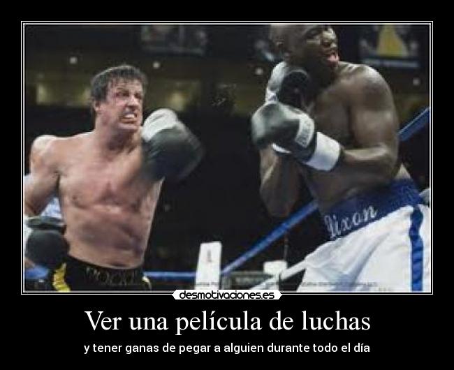 Ver una película de luchas -