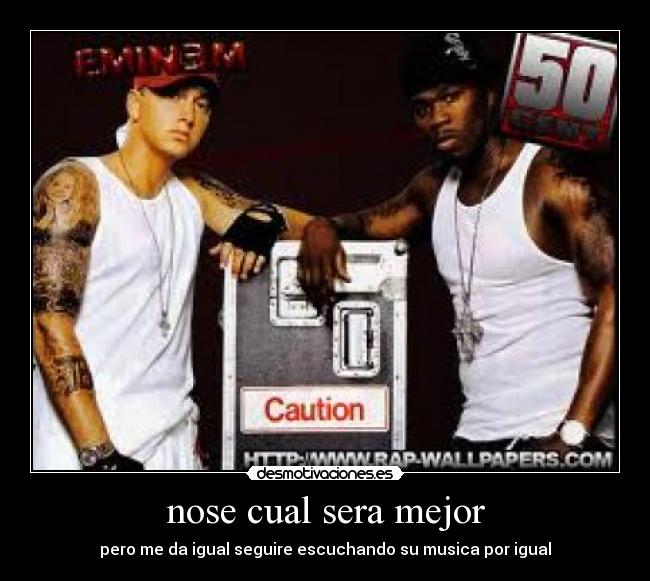 carteles eminem 50cent desmotivaciones