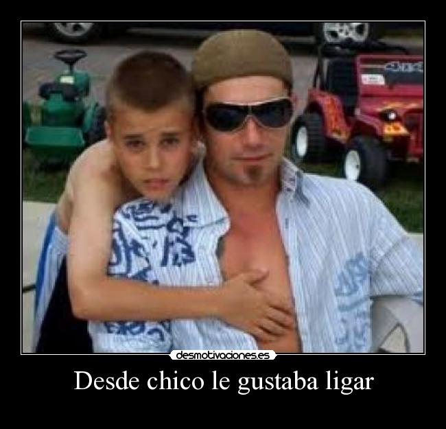 Desde chico le gustaba ligar - 