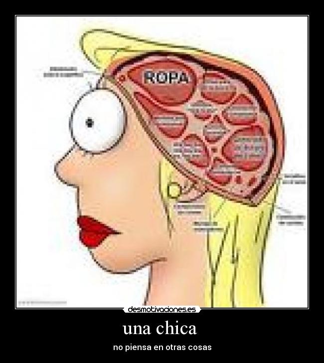 una chica  - no piensa en otras cosas