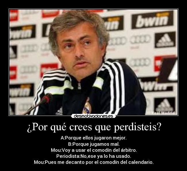 ¿Por qué crees que perdisteis? -