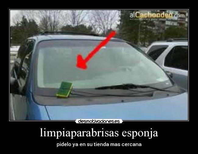 limpiaparabrisas esponja - pidelo ya en su tienda mas cercana