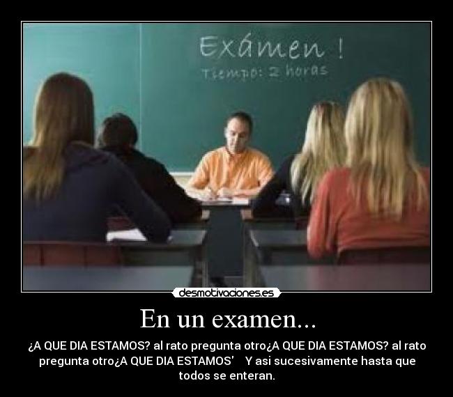 En un examen... - 