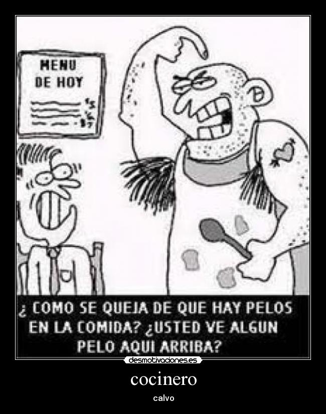 cocinero - calvo