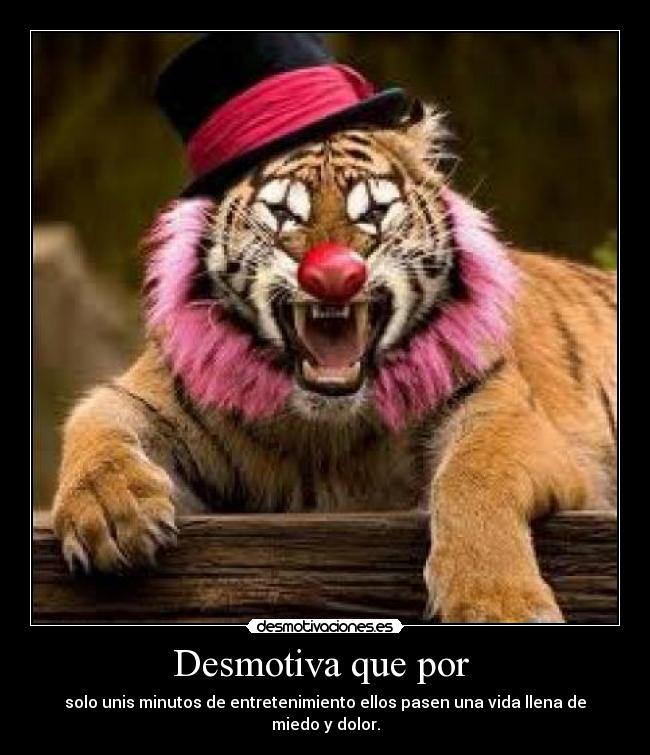 Desmotiva que por  - 