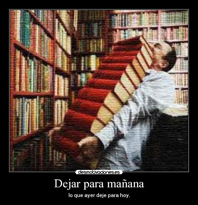 Dejar para mañana -