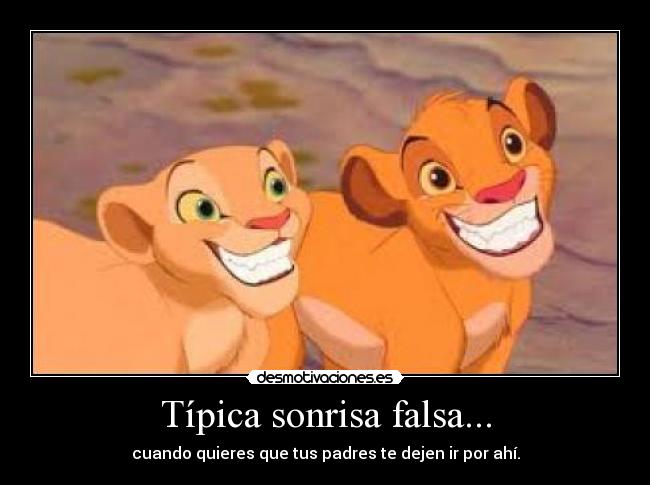 Típica sonrisa falsa... - 