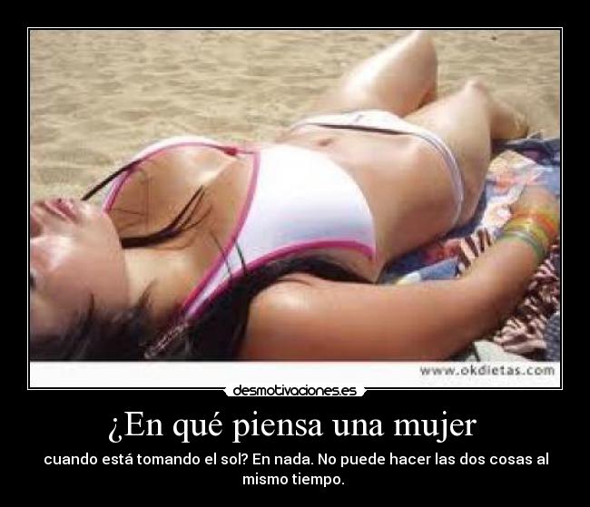 carteles mujer mujer sol cosas vez desmotivaciones