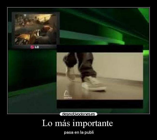 Lo más importante -