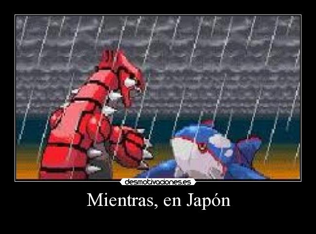 Mientras, en Japón -