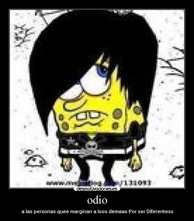 carteles odio bob esponja emoo desmotivaciones
