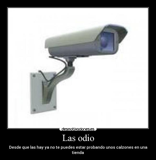 Las odio - Desde que las hay ya no te puedes estar probando unos calzones en una tienda