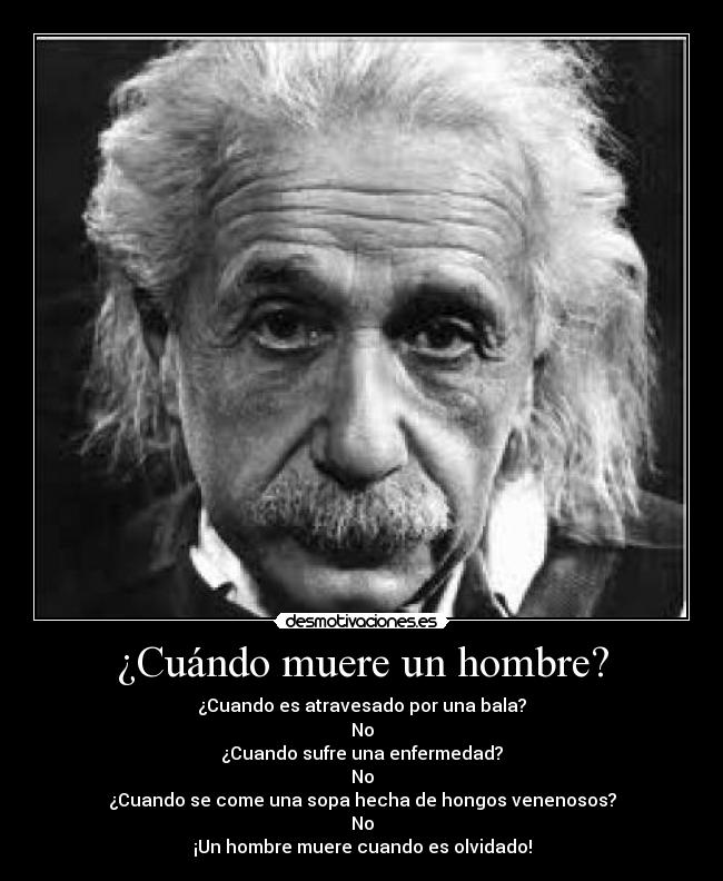 ¿Cuándo muere un hombre? - 