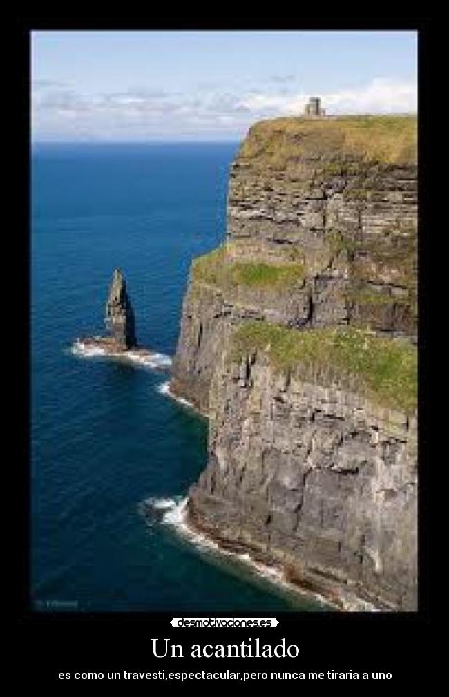 Un acantilado -