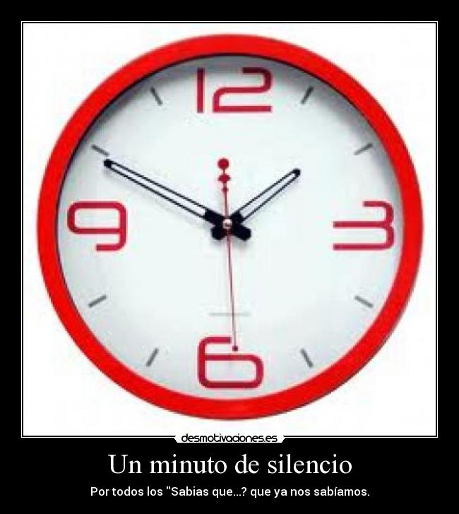 Un minuto de silencio - 