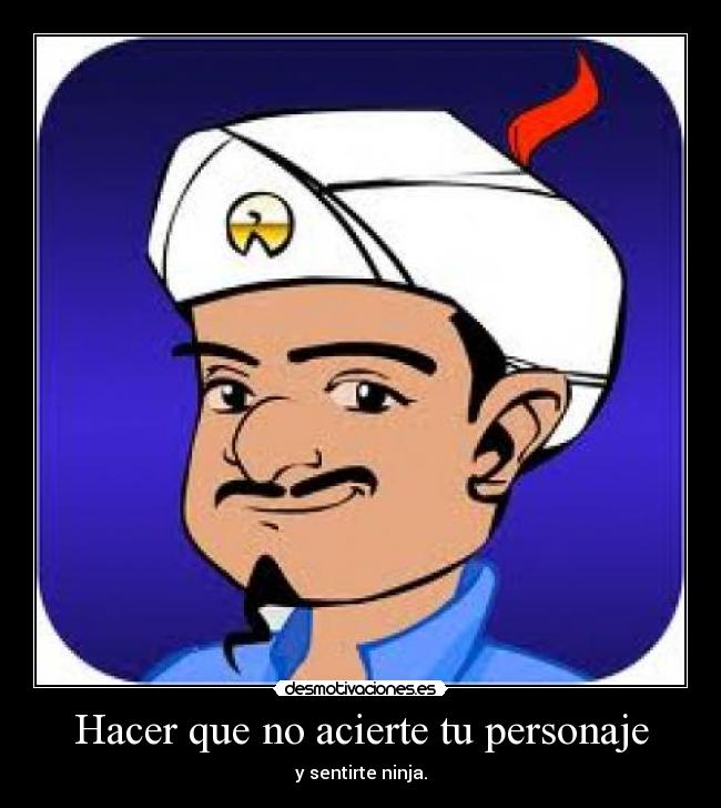 Hacer que no acierte tu personaje - y sentirte ninja.