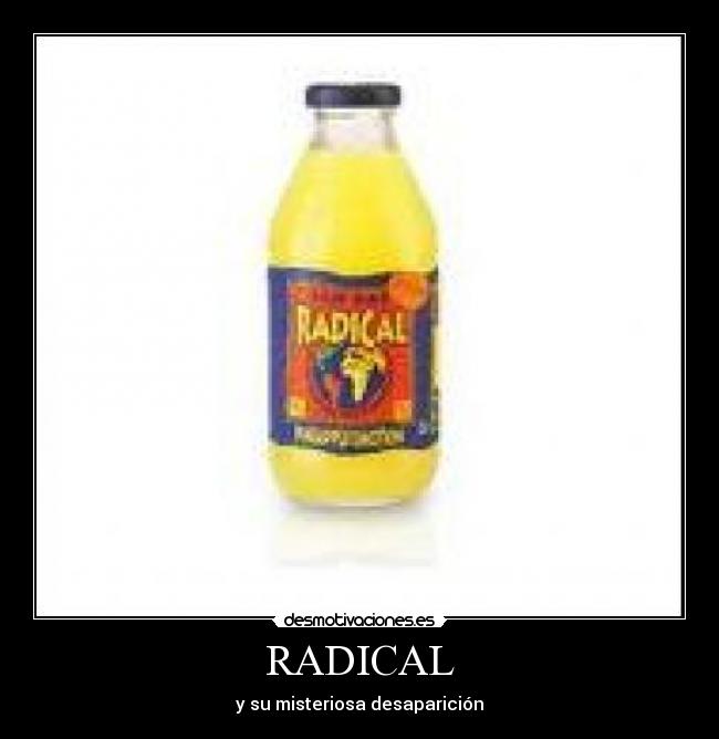 RADICAL - y su misteriosa desaparición